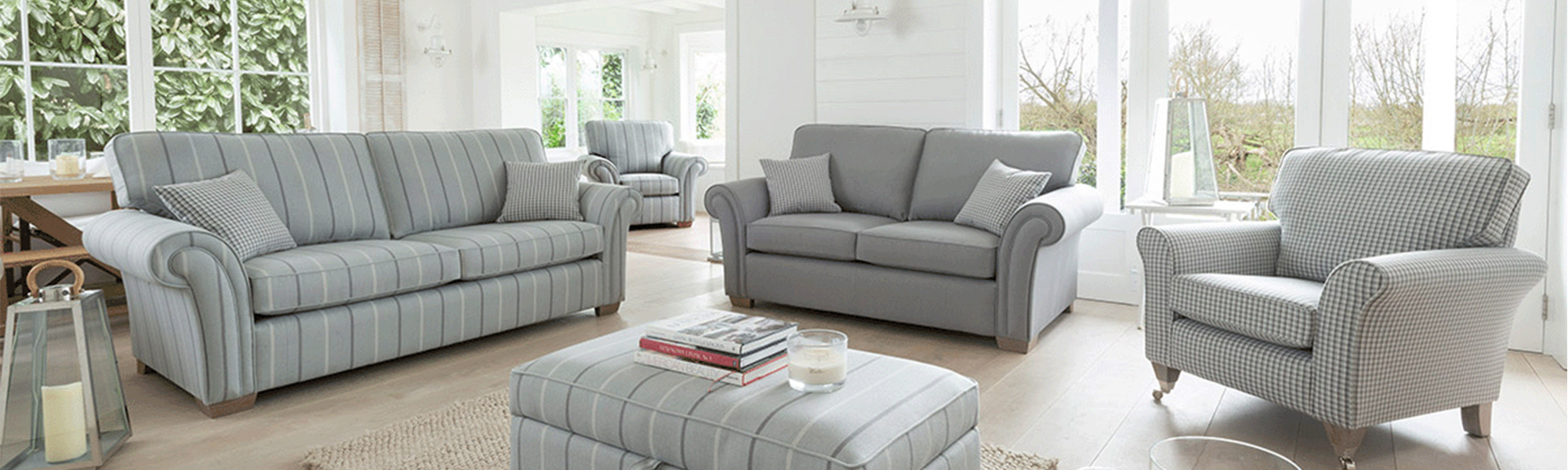 Fabric 2 Seater Sofas