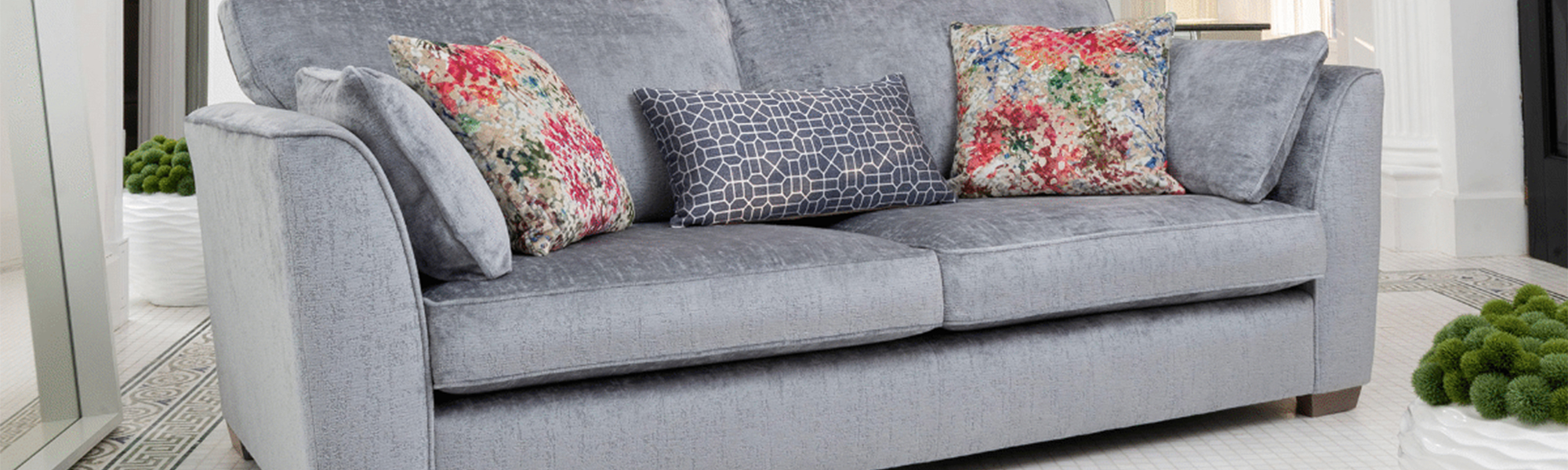 Fabric 4 Seater Sofas