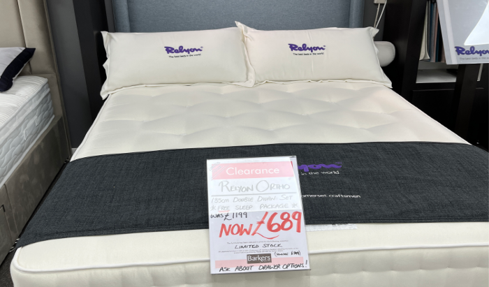 Double Divan Set With Free Sleep Package Worth £165