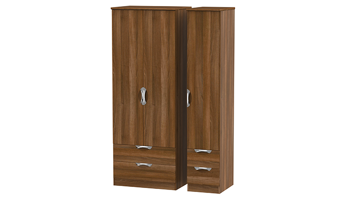 Tall Triple Package 2 Drawer & Drawer Robe 