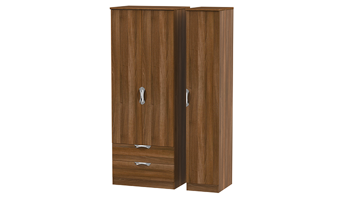 Tall Triple Package 2 Drawer Robe 