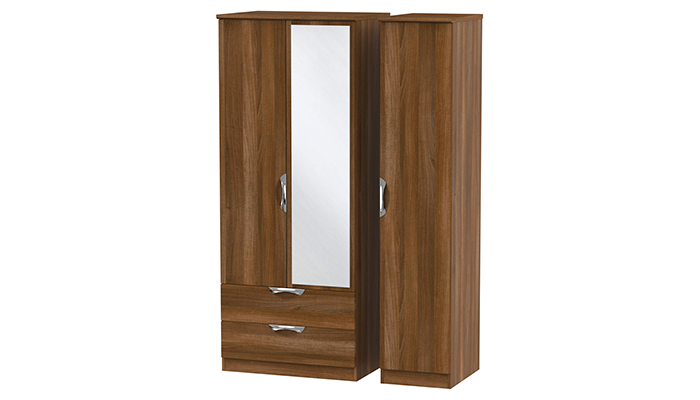 Triple Package 2 Drawer Mirror Robe 