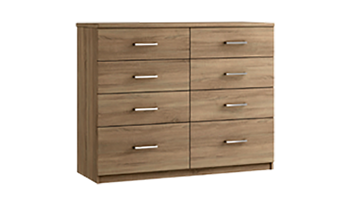 8 Drawer Twin Chest