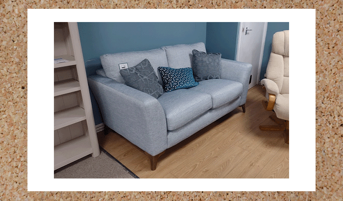 3 seater sofa with 2 seater sofa and chair in fabric