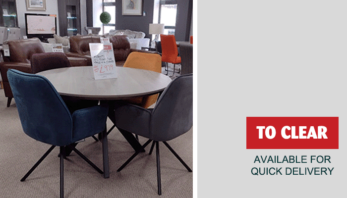 120cm Circular Dining Table With 4 Chairs