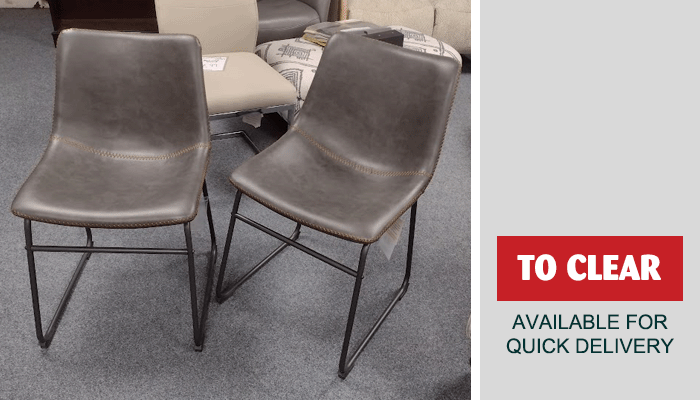 Pair Of Leather Dining Chairs