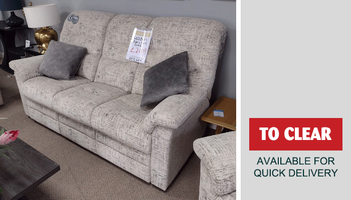 3 Seater Sofa And Power Recliner Chair