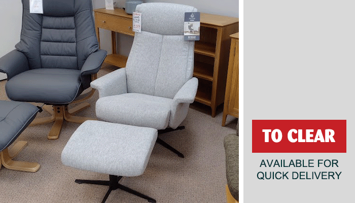 Recliner Swivel Chair And Footstool