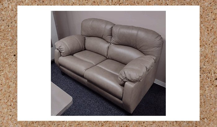 Leather 2 Seater Sofa