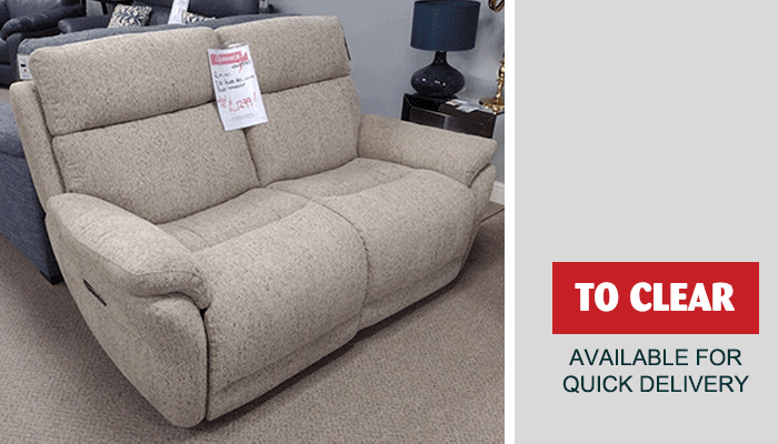 2 Seater Fabric Power Recliner Sofa