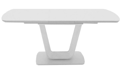Extending Dining Table 160-200cm White Gloss