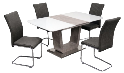 160-200cm Extending Table & 4 Bravo Chairs