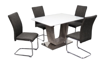 120cm Fixed Table & 4 Bravo Chairs