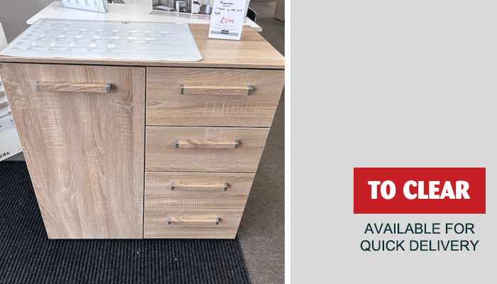 4 Drawer 1 Door Combination Chest