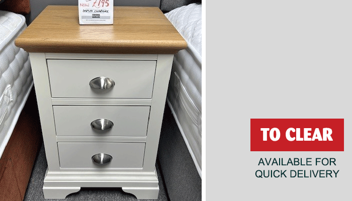 3 Drawer Bedside Chest