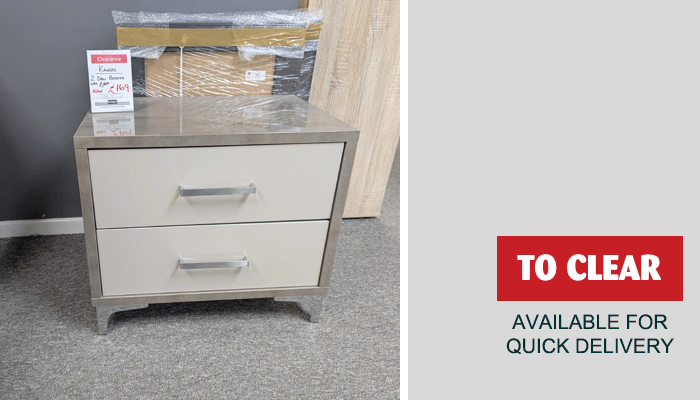 2 Drawer Bedside Chest