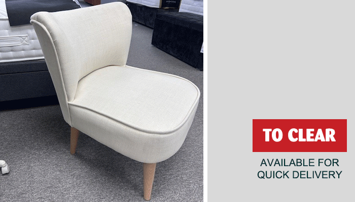 Cream Bedroom Chair