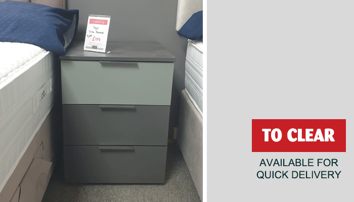 3 Drawer Bedside