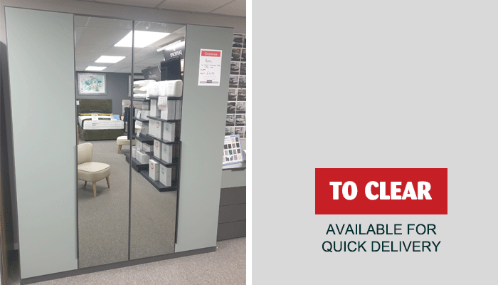 4 Door 2 Mirror Wardrobe