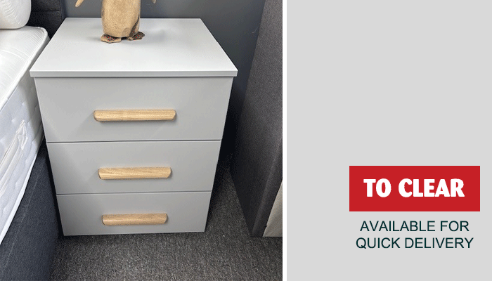 3 Drawer Bedside Chest