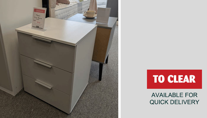 3 Drawer Bedside Chest
