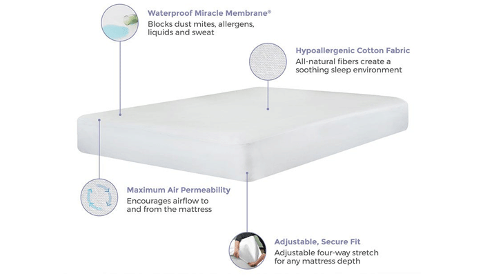 Euro Small Single Mattress Protector ( 75 x 200 )