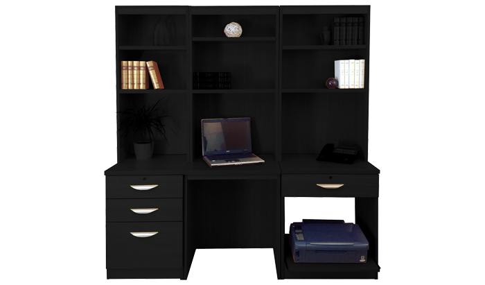 R White Home Office Black Havana