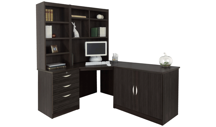 R White Home Office Black Havana