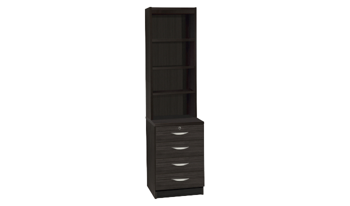 Black office drawer shop unit