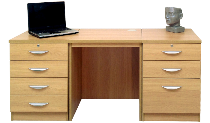 R White Home Office Classic Oak