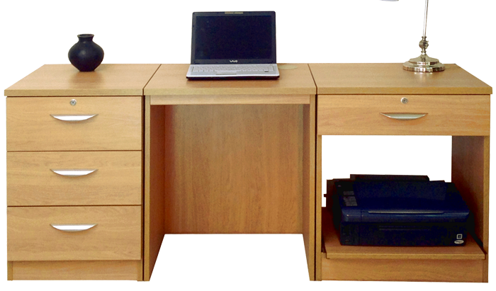 R White Home Office Classic Oak