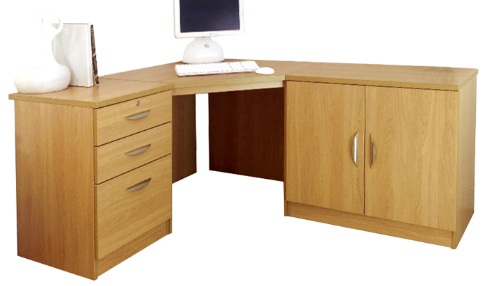 R White Home Office Classic Oak