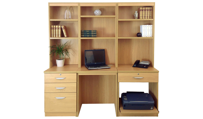 R White Home Office Classic Oak