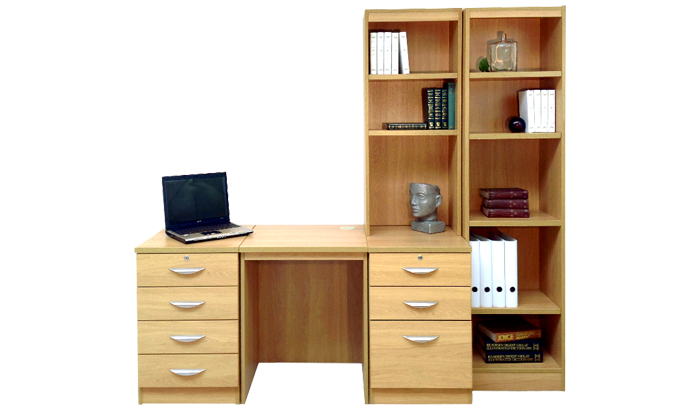 R White Home Office Classic Oak