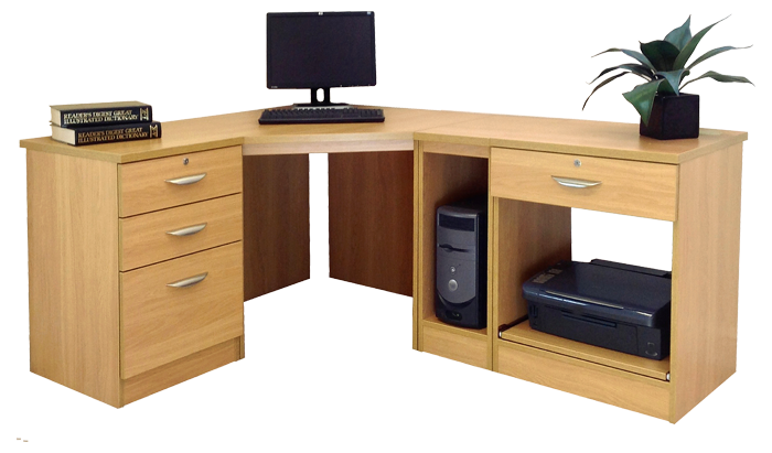 R White Home Office Classic Oak