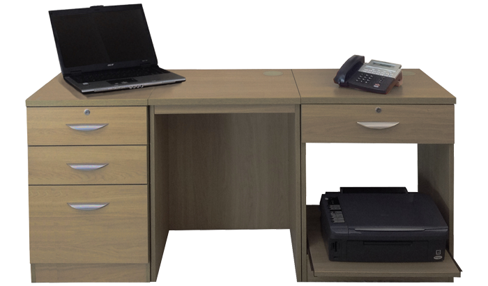 R White Home Office English Oak