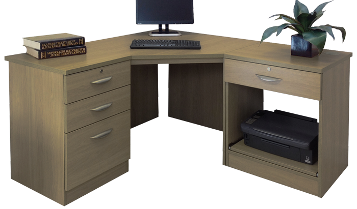 R White Home Office English Oak