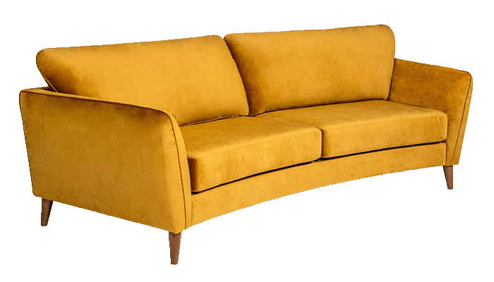 3 Seater Curved Sofa