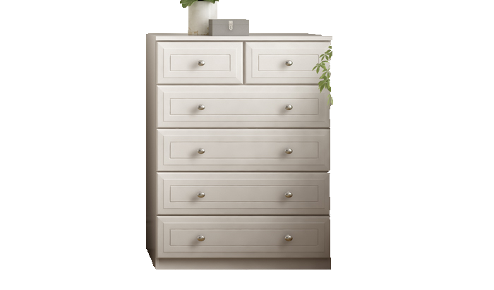 2 Over 4 Drawer Chest
