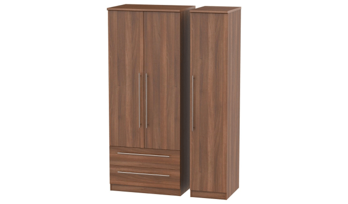 Triple 2 Drawer Wardrobe