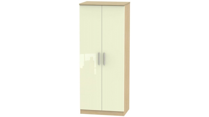 TALL 2ft6in 2 DRAWER HANGING ROBE 